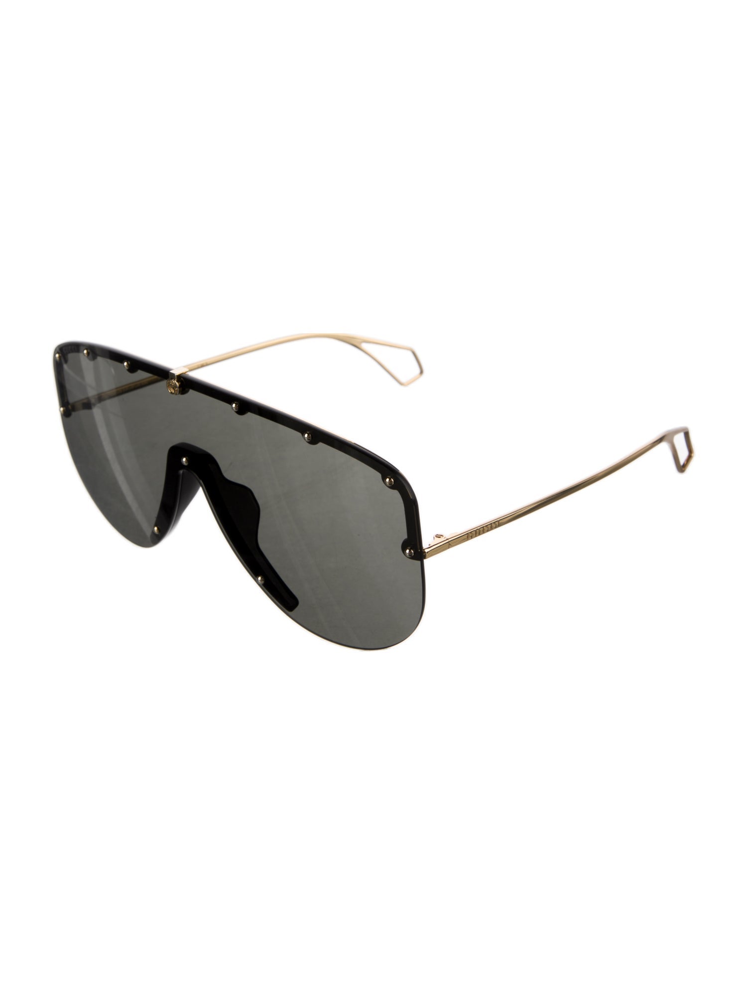 Gucci Interlocking G Logo Shield Sunglasses
