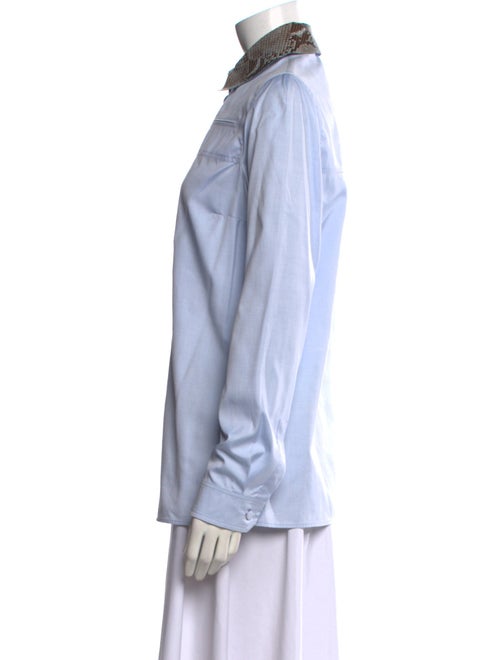 Gucci Long Sleeve Button-Up Top