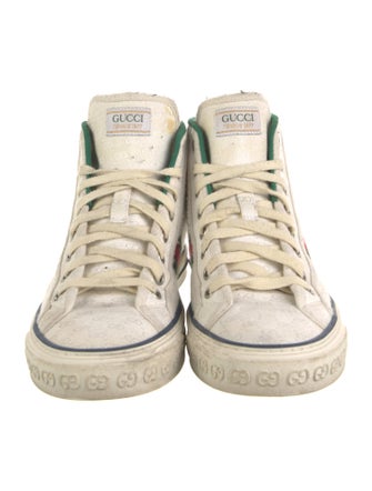 Gucci Web Accent Printed Sneakers