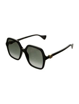 Gucci Double G Logo Square Sunglasses