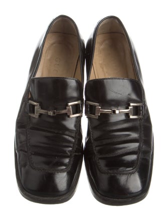 Gucci Horsebit Accent Patent Leather Loafers
