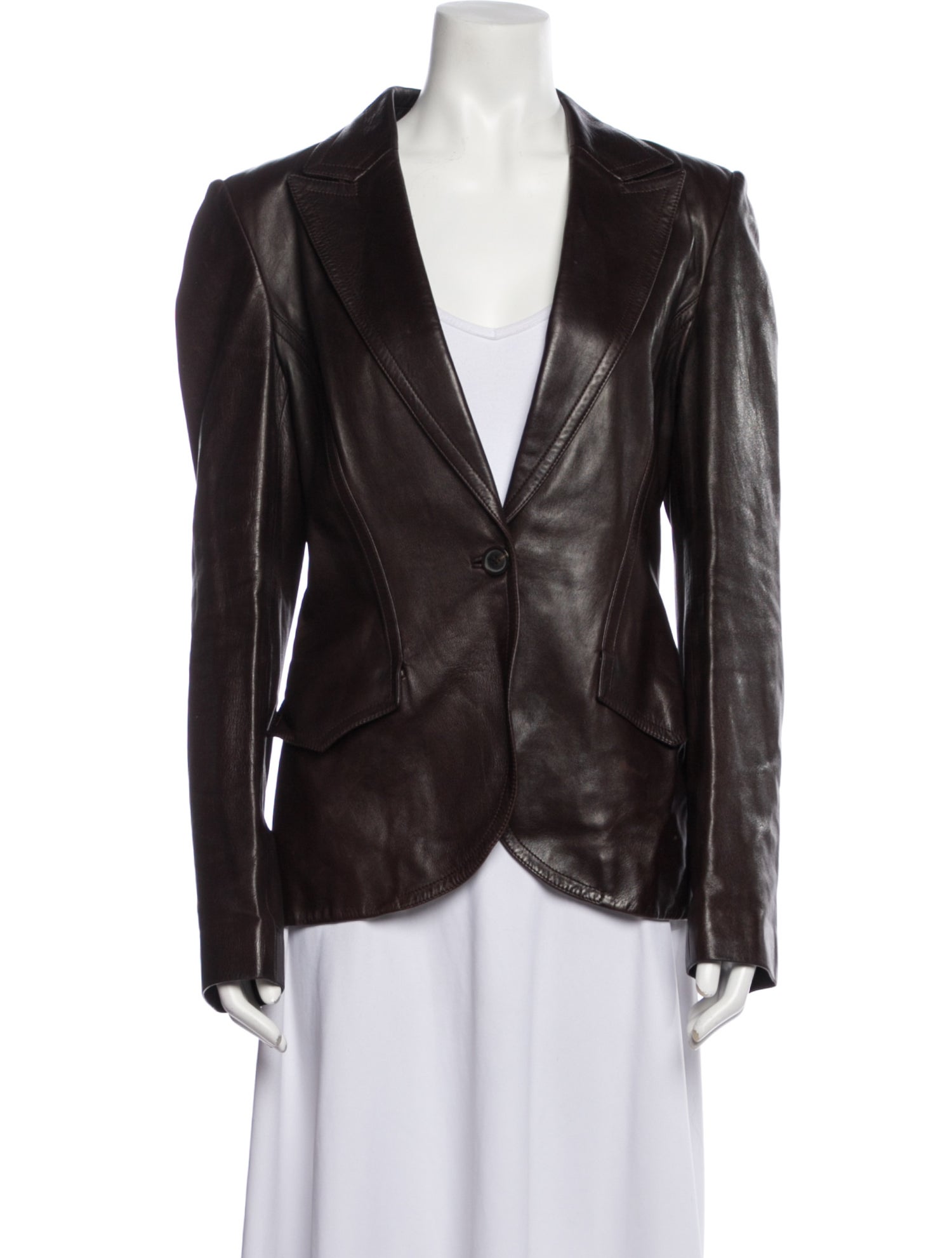 Gucci Vintage Leather Blazer