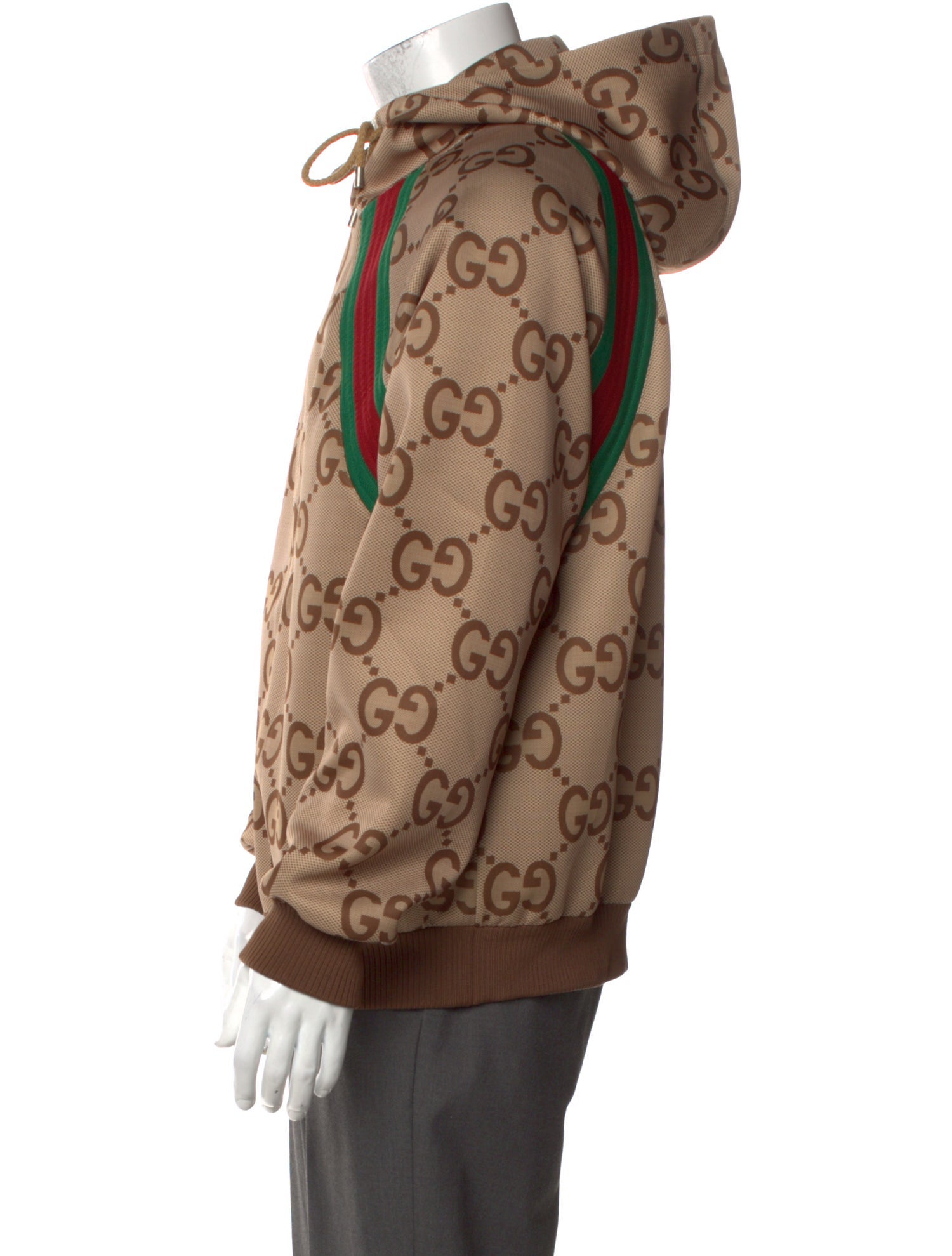 Gucci Web Accent Printed Hoodie