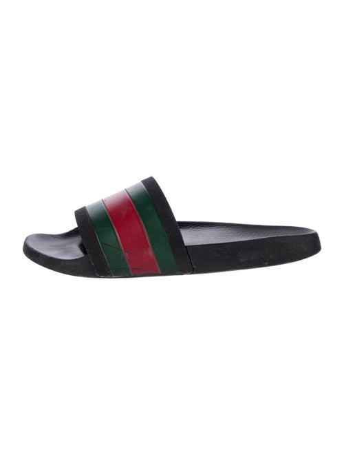 Gucci Rubber Colorblock Pattern Slides