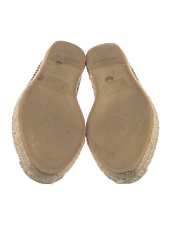 Gucci Double G Logo Leather Espadrilles