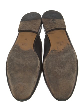 Gucci GG Logo Leather Mules