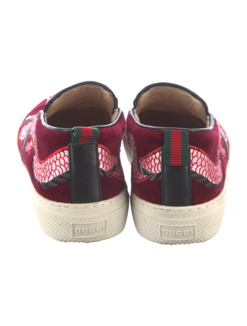 Gucci Web Accent Velvet Sneakers