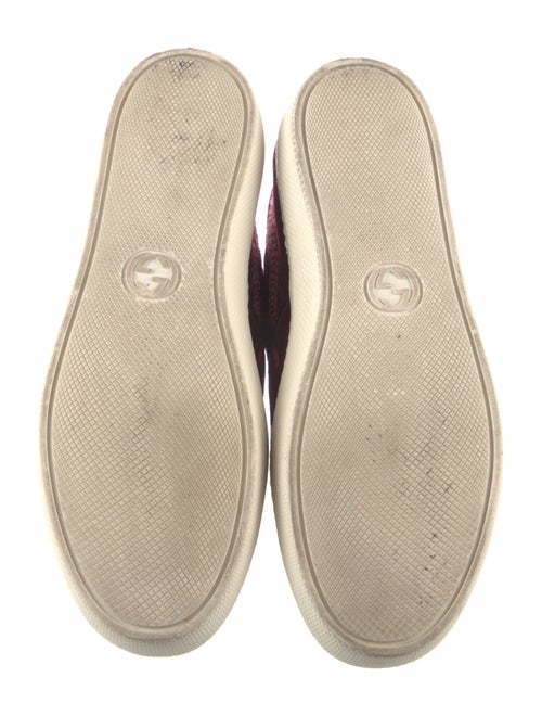 Gucci Web Accent Velvet Sneakers