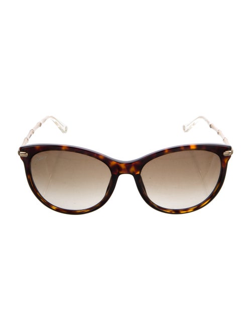 Gucci Bamboo Accent Round Sunglasses