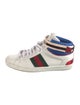 Gucci Web Accent Leather Sneakers