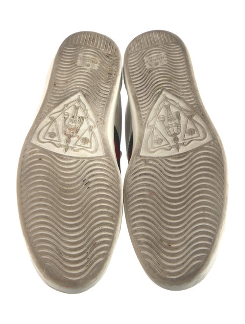 Gucci Web Accent Leather Sneakers
