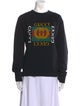 Gucci Web Accent Graphic Print Pullover