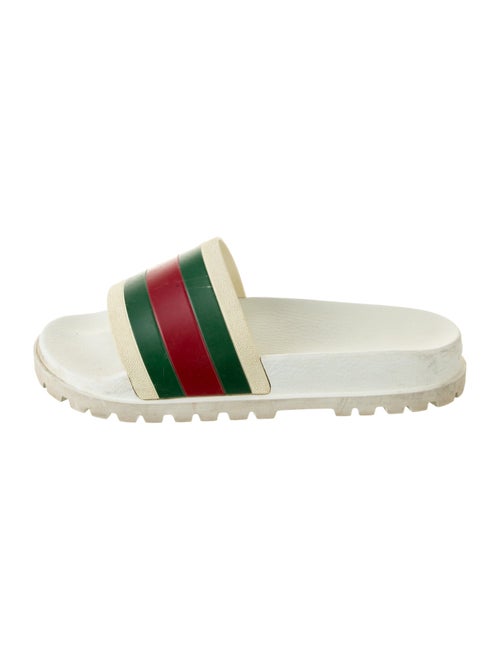 Gucci Web Accent Rubber Slides