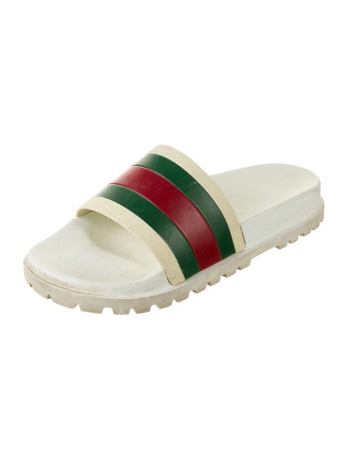 Gucci Web Accent Rubber Slides
