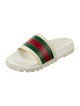 Gucci Web Accent Rubber Slides