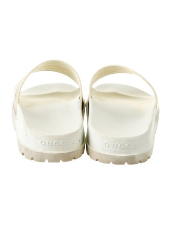 Gucci Web Accent Rubber Slides