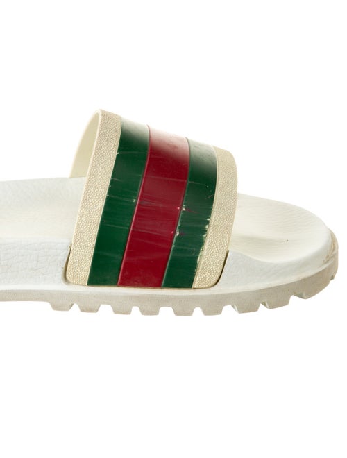 Gucci Web Accent Rubber Slides