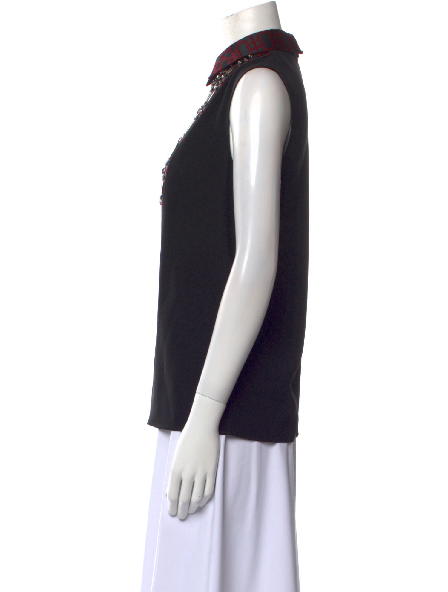 Gucci Mock Neck Sleeveless Top