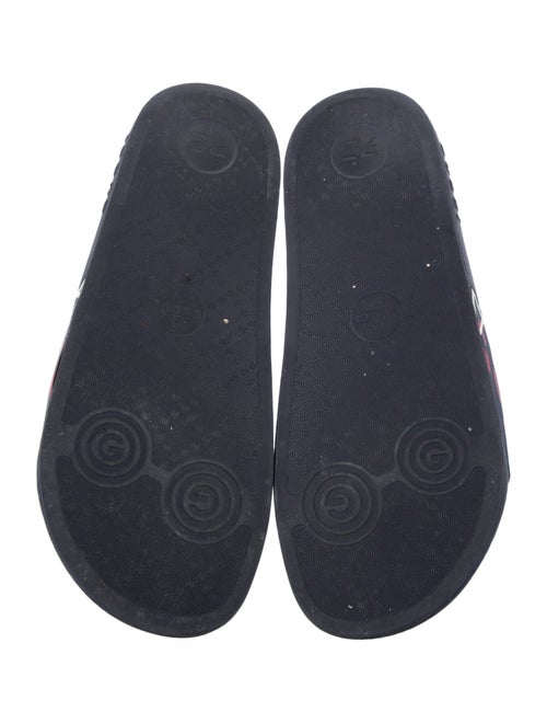 Gucci GG Graffiti Leather Slides