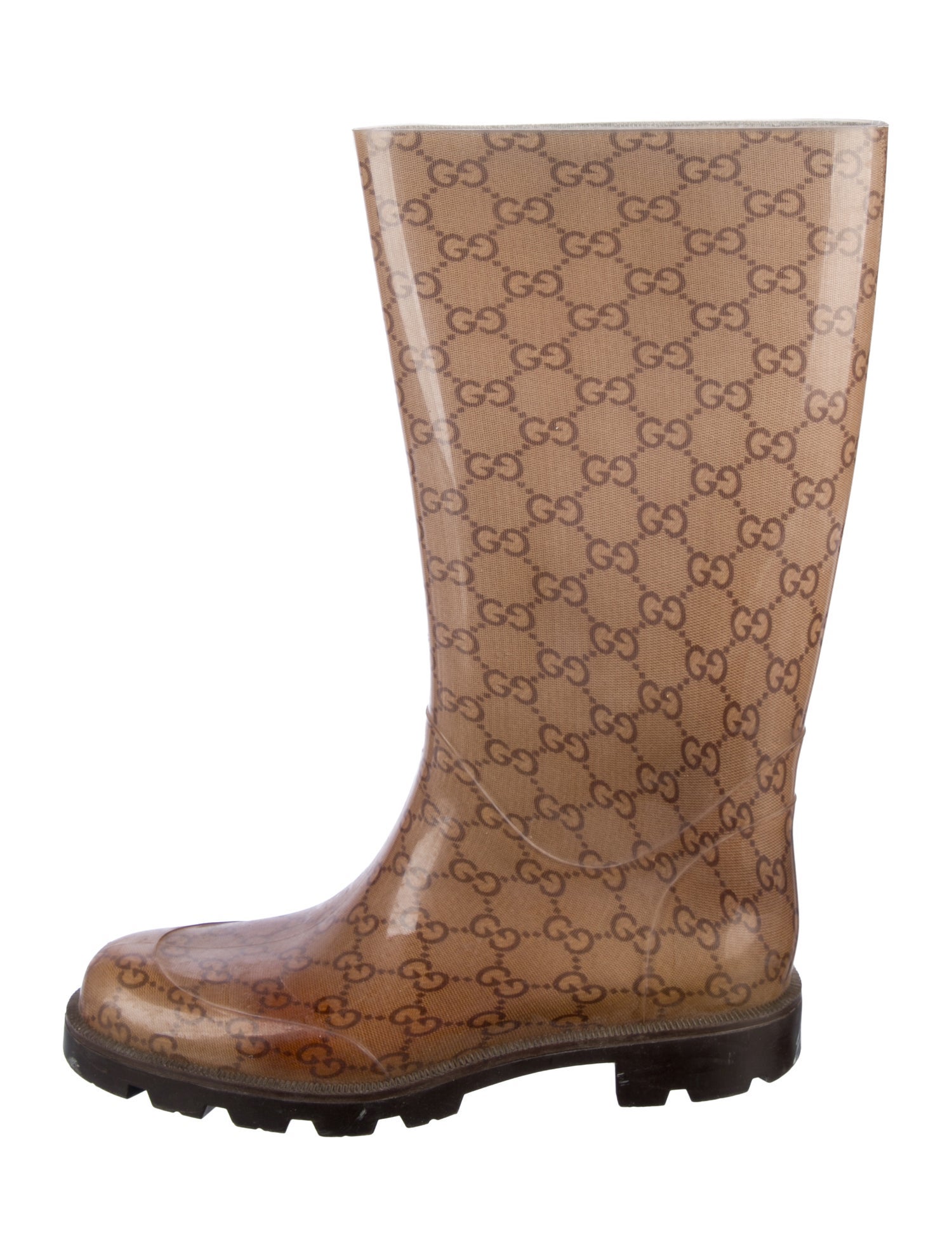 Gucci GG Logo Rubber Rain Boots