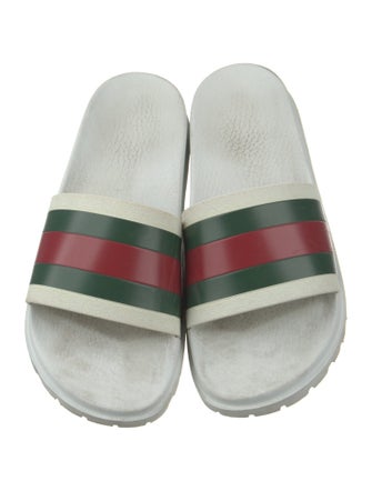 Gucci Web Accent Rubber Slides