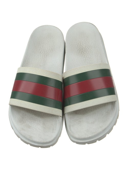 Gucci Web Accent Rubber Slides