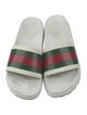 Gucci Web Accent Rubber Slides