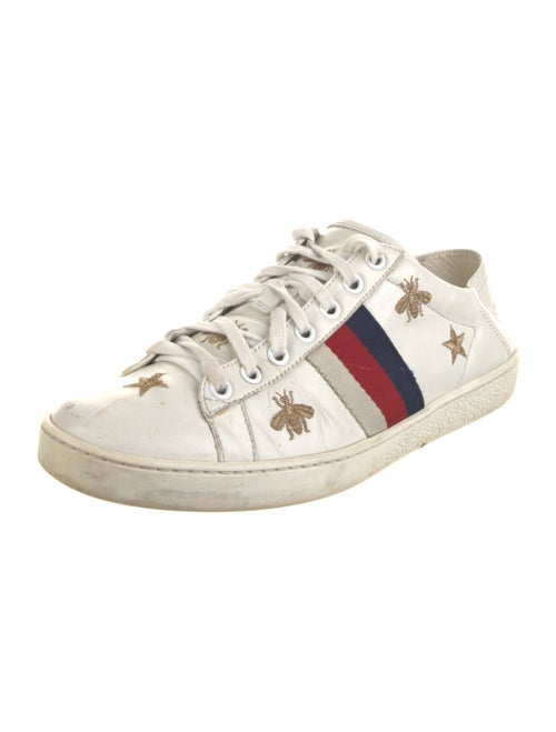Gucci Sylvie Web Accent Leather Sneakers