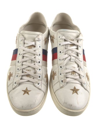 Gucci Sylvie Web Accent Leather Sneakers