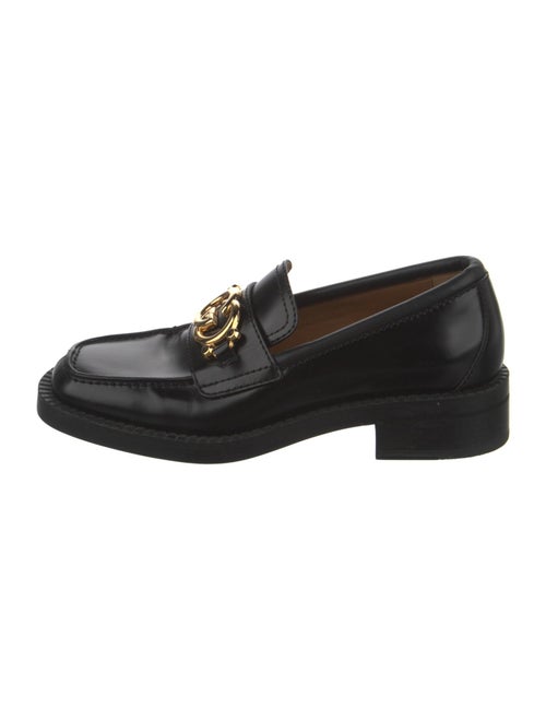 Gucci Interlocking G Logo Leather Loafers
