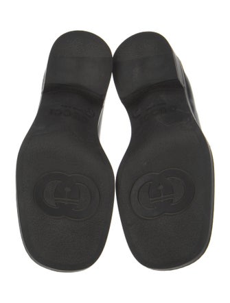 Gucci Interlocking G Logo Leather Loafers