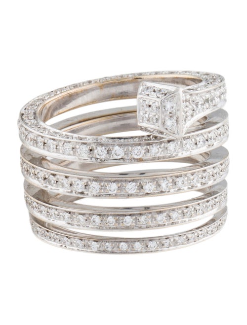 Gucci 18K 1.38ctw Diamond Chiodo Band