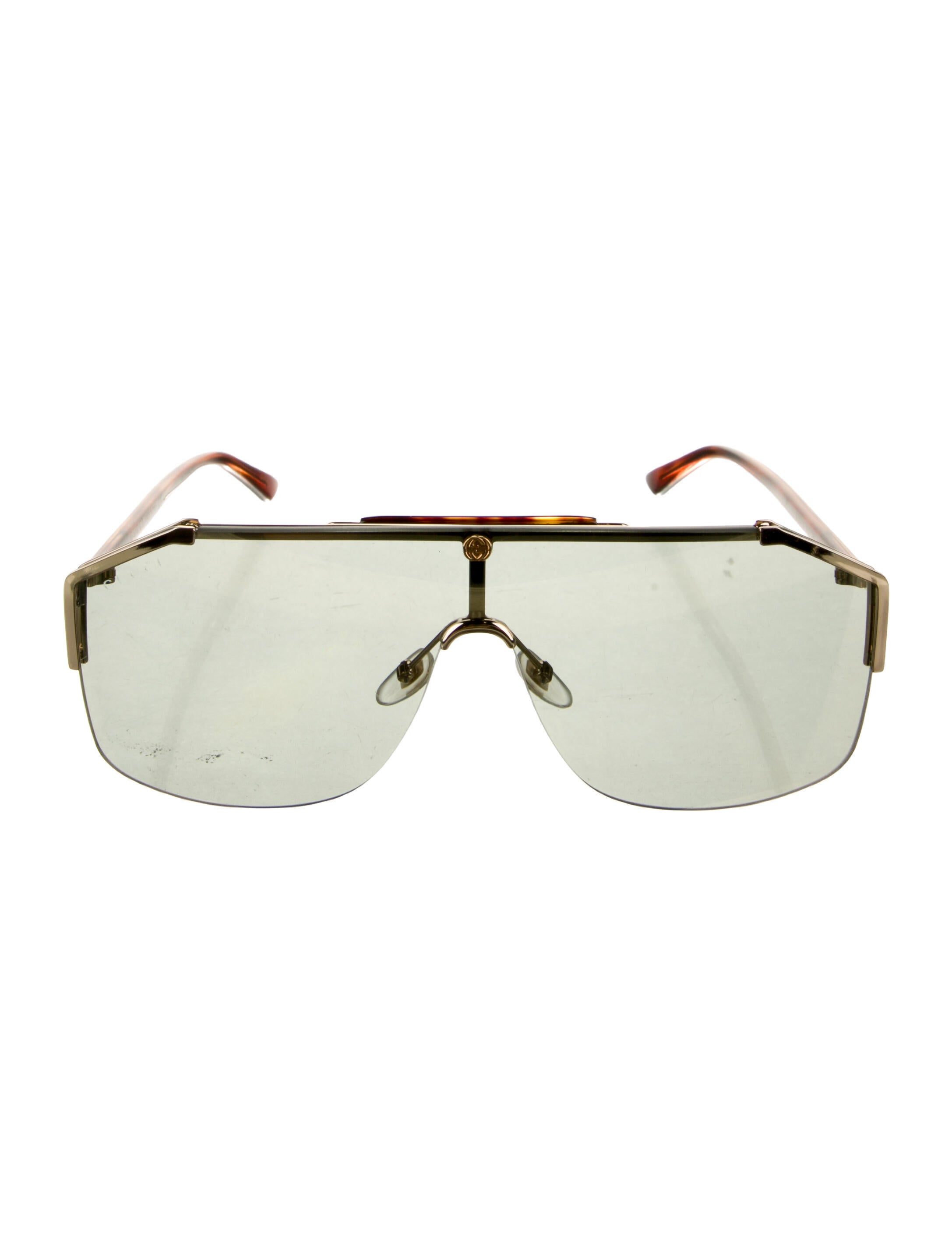 Gucci Shield Tinted Sunglasses