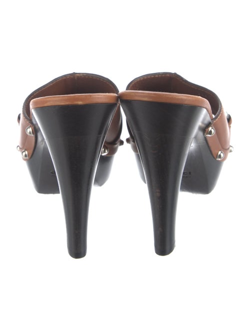 Gucci Hasler Horsebit Accent Leather Slides