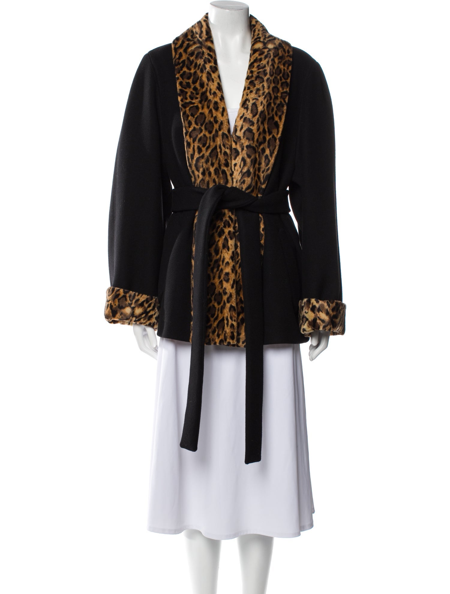 Gucci Faux Fur Wool Jacket