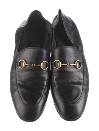 Gucci Horsebit Accent Leather Loafers