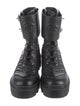 Gucci Quilted Pattern Leather Combat Boots