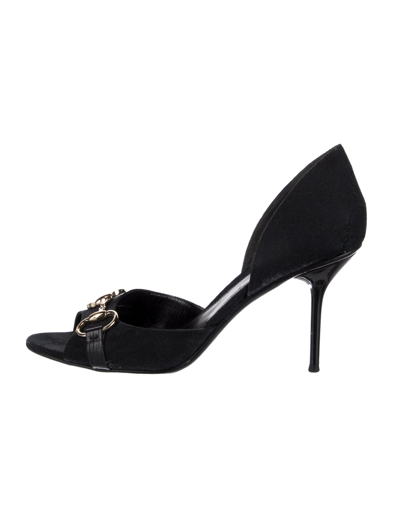 Gucci GG Canvas D'Orsay Pumps