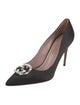 Gucci Interlocking G Logo Satin Pumps