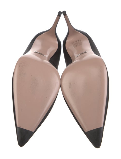 Gucci Interlocking G Logo Satin Pumps