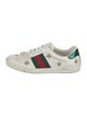 Gucci Web Accent Leather Sneakers