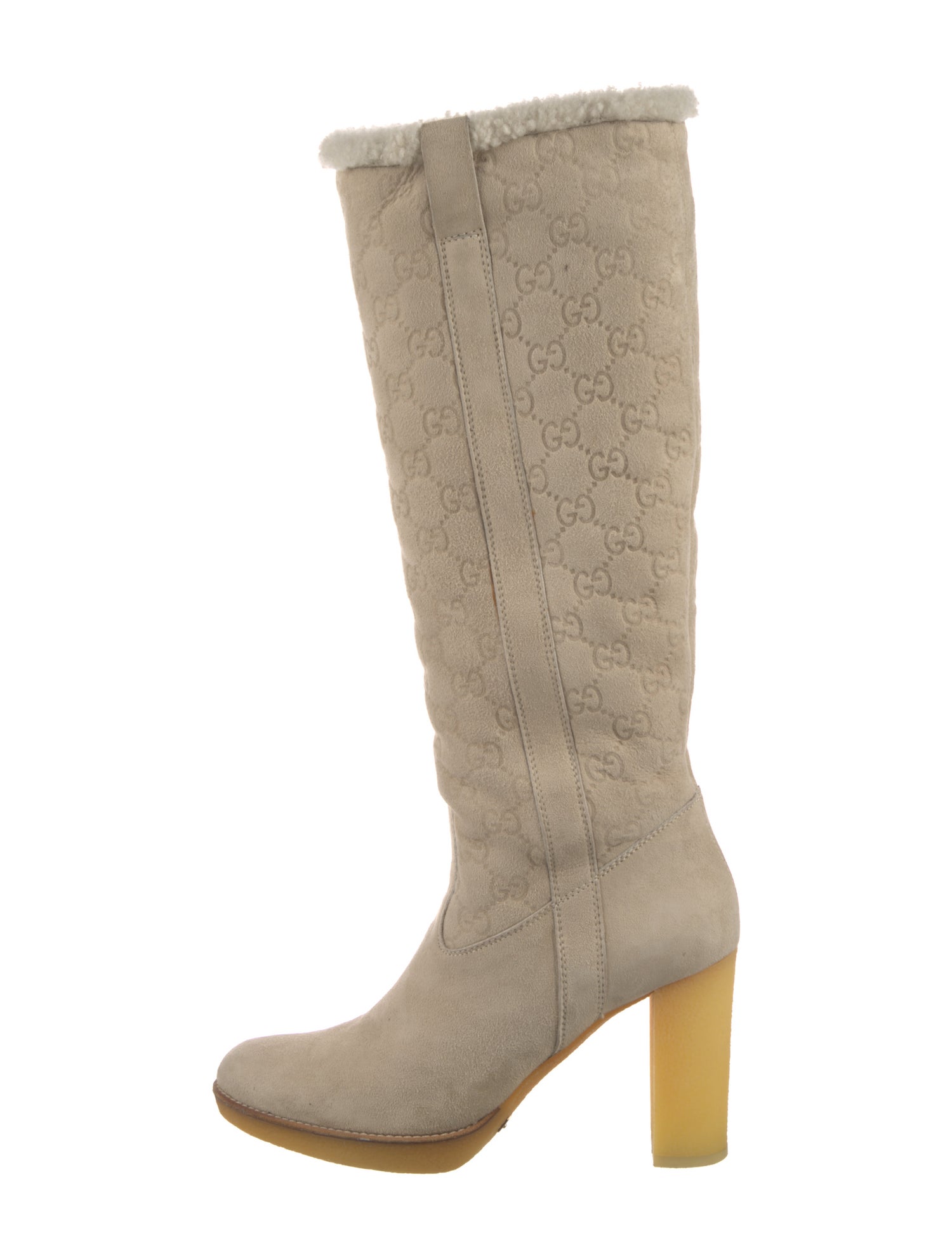 Gucci Suede Slouch Boots