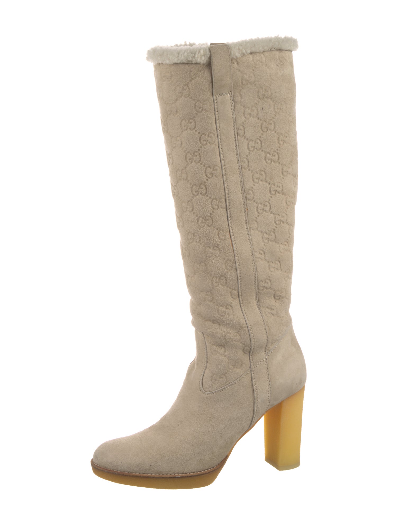 Gucci Suede Slouch Boots