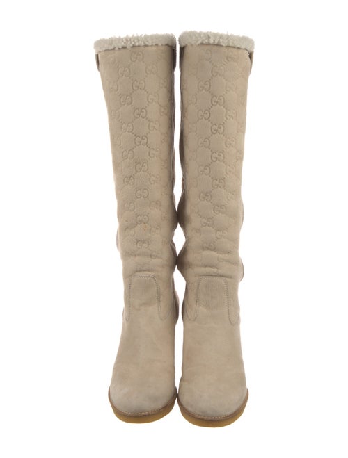 Gucci Suede Slouch Boots