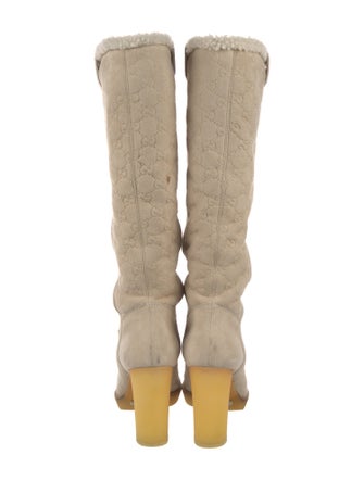 Gucci Suede Slouch Boots