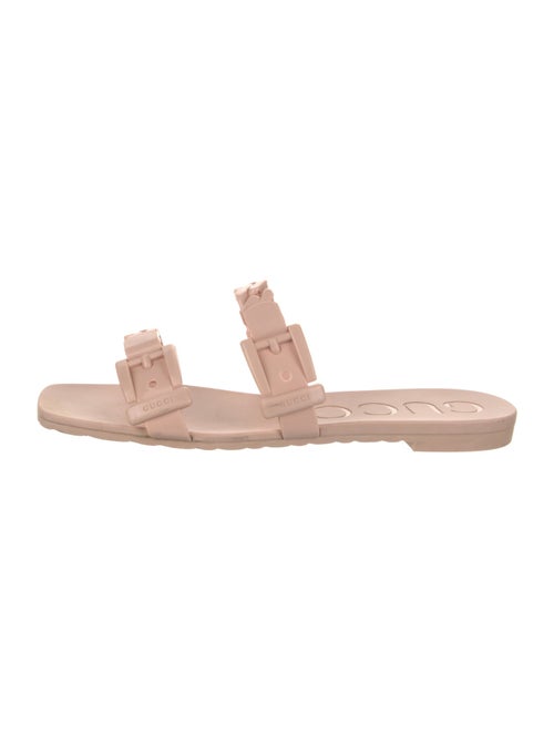 Gucci Rubber Chain-Link Accents Slides