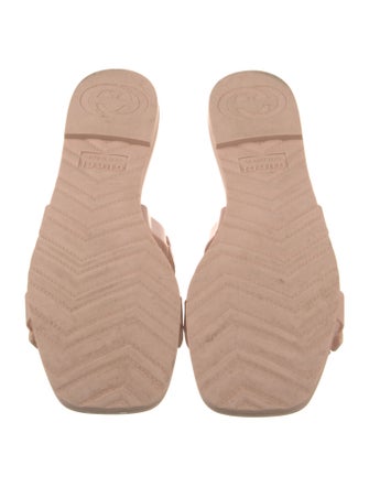 Gucci Rubber Chain-Link Accents Slides