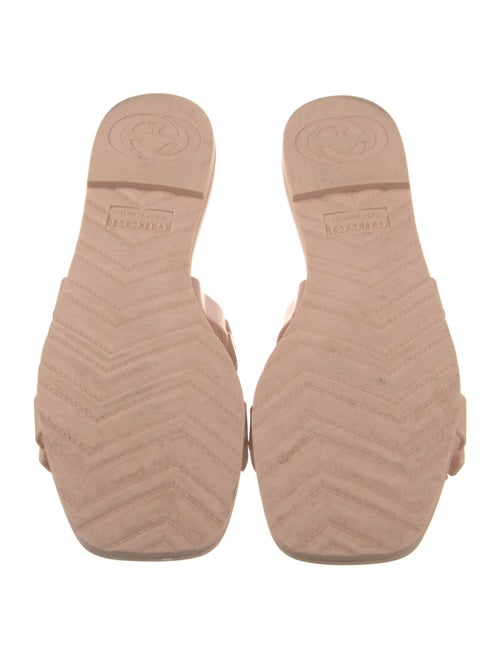 Gucci Rubber Chain-Link Accents Slides