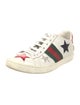 Gucci Web Accent Leather Sneakers