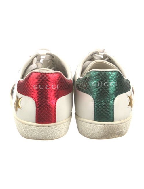 Gucci Web Accent Leather Sneakers